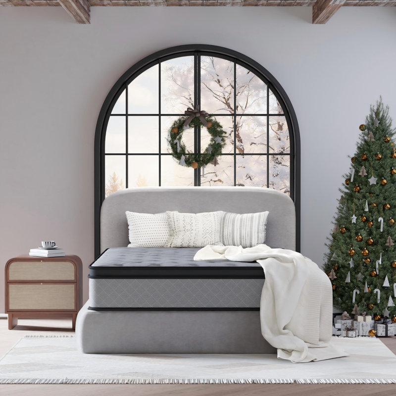 Evann  Three Sizes (10"/12"/14") Medium Firm Innerspring Mattress with Cooling Gel Foam, Anti-Static & Hypoallergenic for Healthy Sleep – Triple-Certified (CertiPUR-US, OEKO-TEX, SGS)