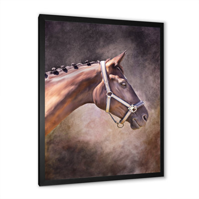 " Portrait Of Brown Horse "