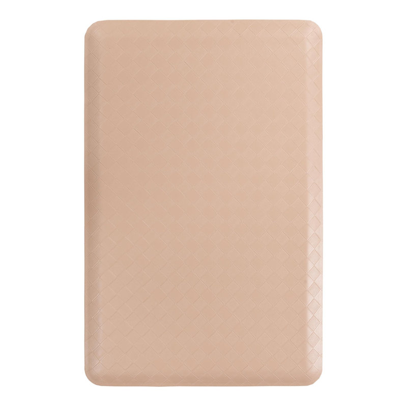 Tapis de cuisine antidérapant Bodella, Rectangle 2 pi x 3 pi, Beige