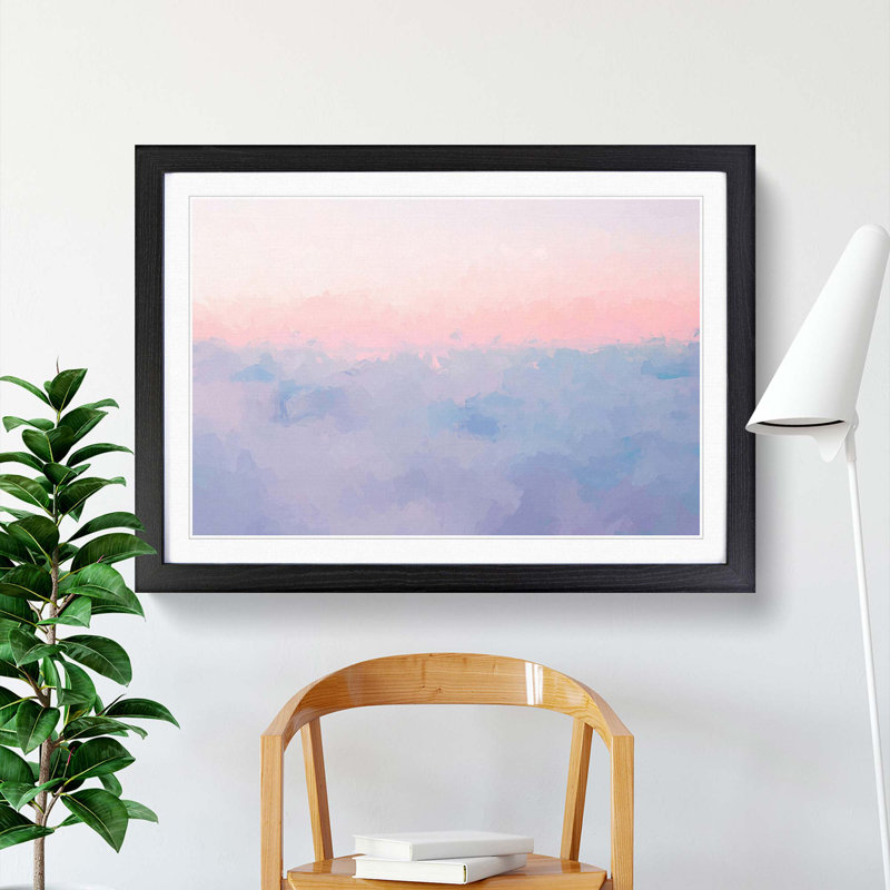 Upon the Clouds - Picture Frame Painting Print, 36cm H x 48cm W x 2cm D, Black Framed