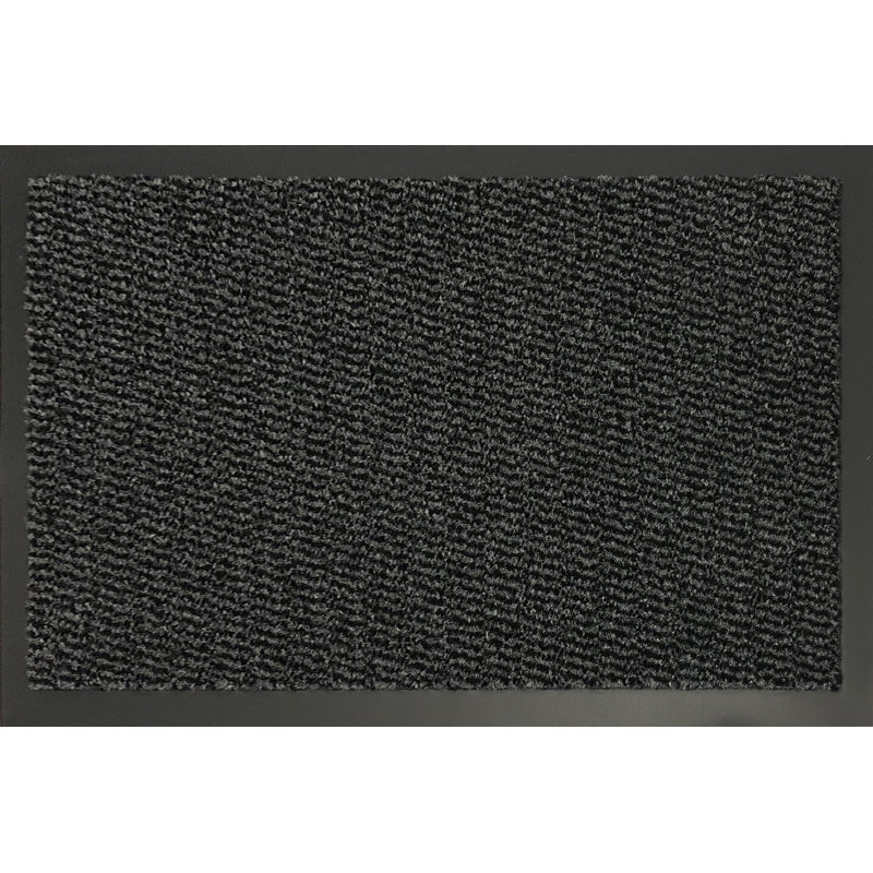 Aarib Non-Slip Doormat, Anthracite, Rectangle 60cm x 90 cm