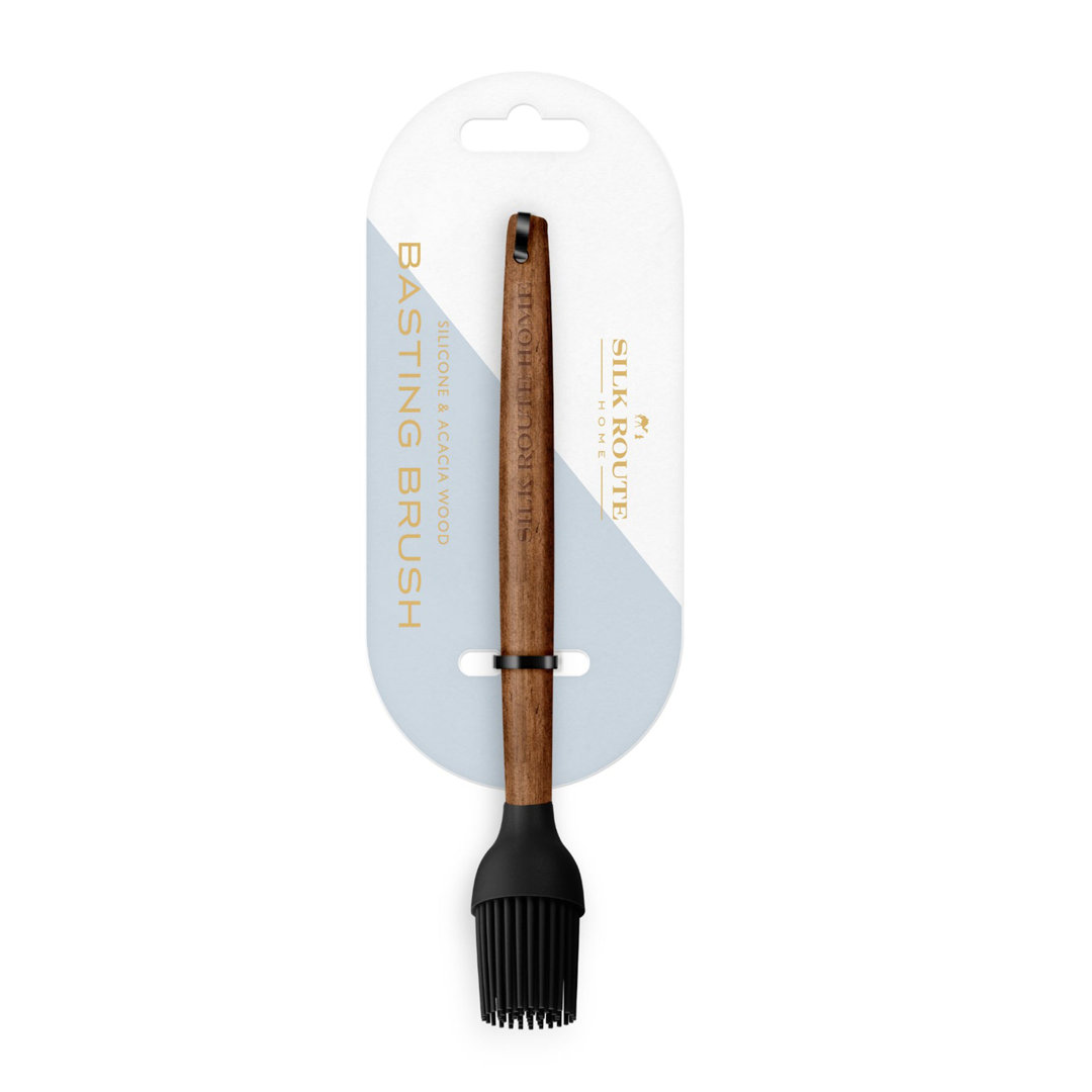 Acacia Wood Silicone Basting Brush