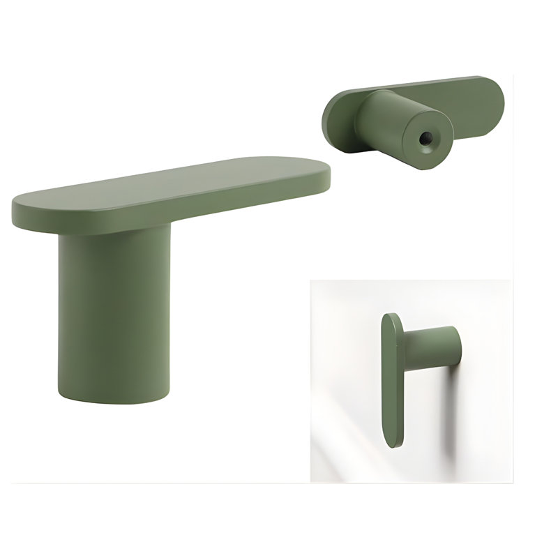 2" Bar Knob, Olive (Green), 1"