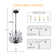 Juleeanna 18" Modern Firefly Chandelier 3 - Light Dimmable with Hanging Chain