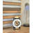 Traditional Analog Mechanical Clock in Gold