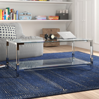 Table basse à 4 pieds avec rangement Diocelina