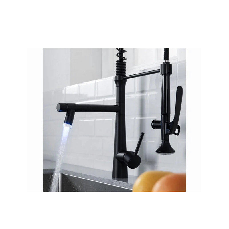 AvaMalis Pull Down Kitchen Faucet, Matte Black
