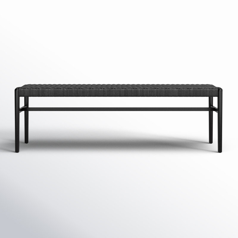 Piper Bench, 18" H x 56" W x 17" D, Black