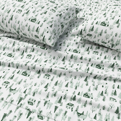100% Turkish Cotton Flannel Christmas Sheet Sets