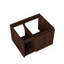 Meuble suspendu de 61 cm (24 po) avec une porte rayée et une tablette ouverte, sans lavabo ni comptoir, sans robinet ni couvercle d'évier.-1834309032-1834309033