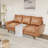 Rayyan 73'' Rolled Arms Faux Leather Sofa