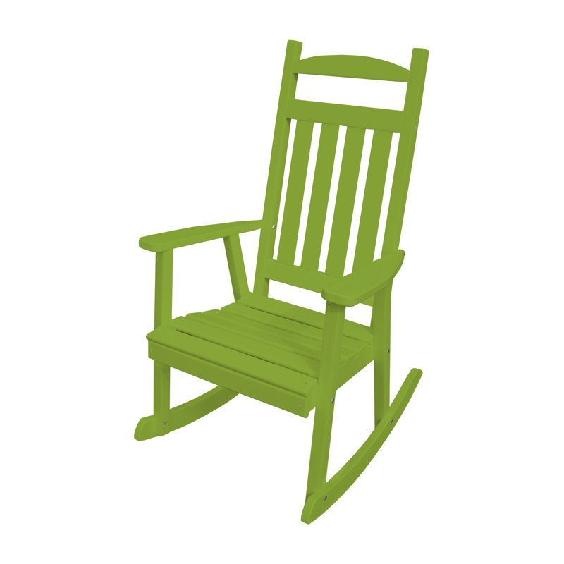 Chaise berçante de porche classique Aaliayh, Lime tropicale