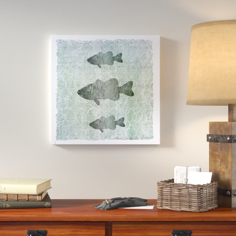 «Life is Better at the Lake Bass», reproduction d'impression sur toile tendue, H 18 po x l 18 po x P 2 po