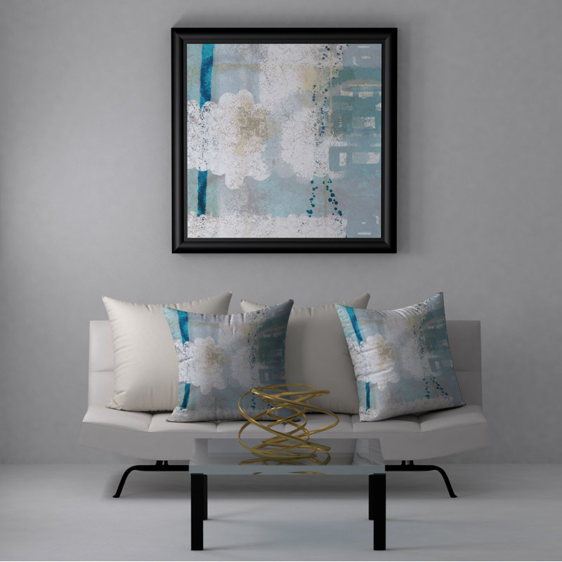 Housse de coussin décorative carrée/insert, 20 po x 20 po