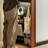 A simple and retro wooden style wardrobe