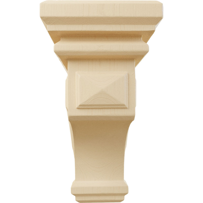Support en bois / corbeau H 8 po x l 4 po x P 4,75 po, Érable