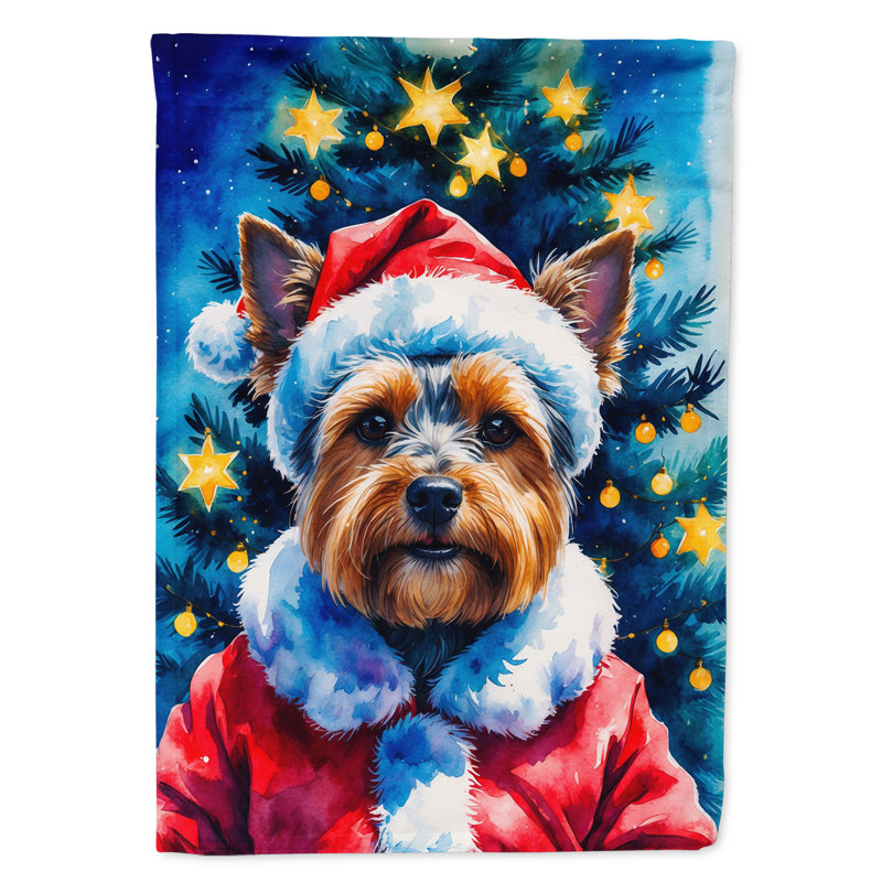 Drapeau de jardin Doberman Pinscher, Yorkshire Terrier