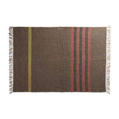 Lovely Linen Hand Woven Throw Blanket