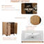 Meuble-lavabo simple 30 po avec comptoir en céramique Kaydien