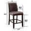 Chaise d’appoint en lin brun Lianna