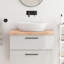 Bois massif traité avec meuble-lavabo vidaXL-113009605