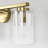 Renley 3 - Light 24"W Dimmable Metal Modern Bathroom Vanity Light with Frosted Glass-689474433
