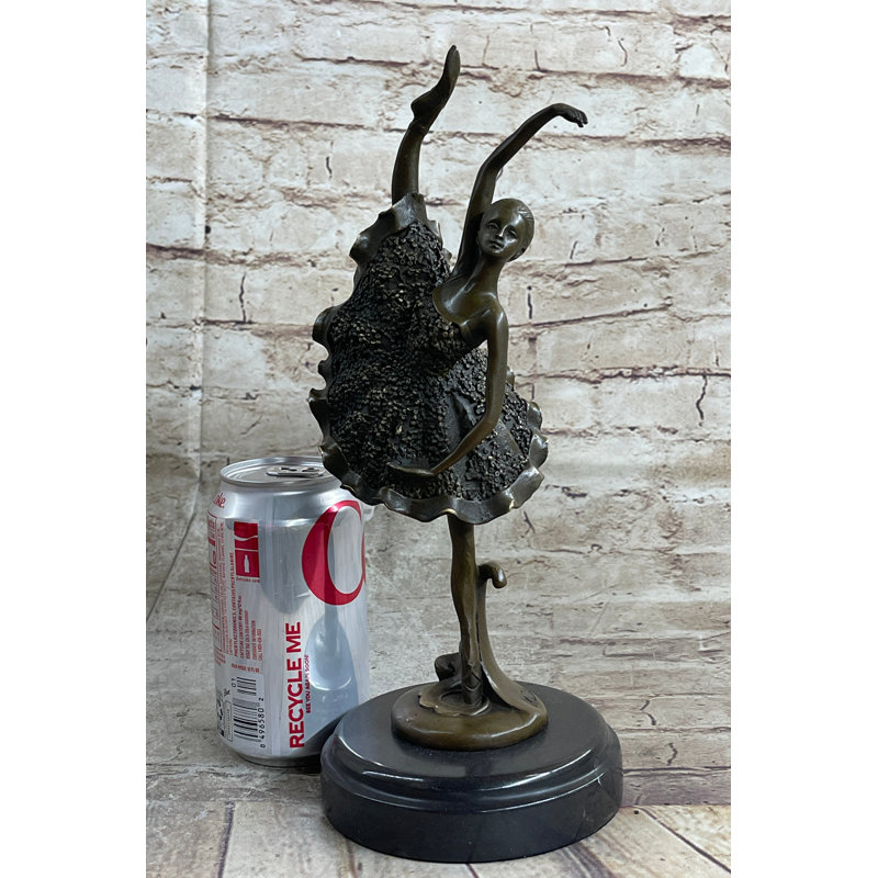 Sculpture de ballerine gracieuse Art Deco