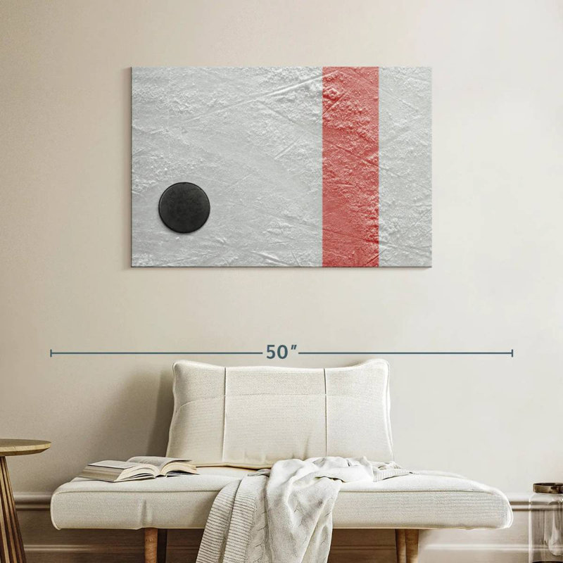 Sireci Ice Hockey Puck, 26" H x 39" W