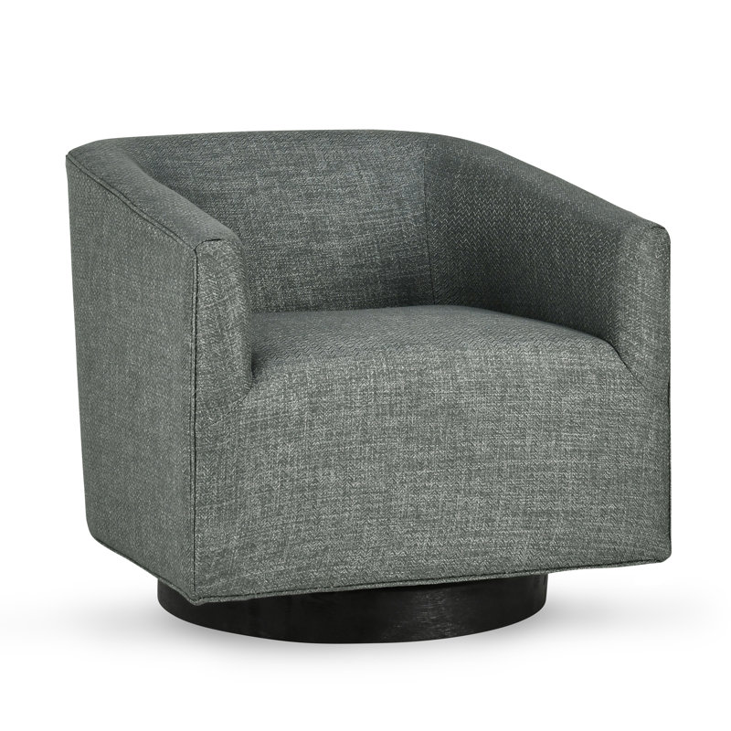 Leroy Swivel Barrel Chair, Taupe Twill