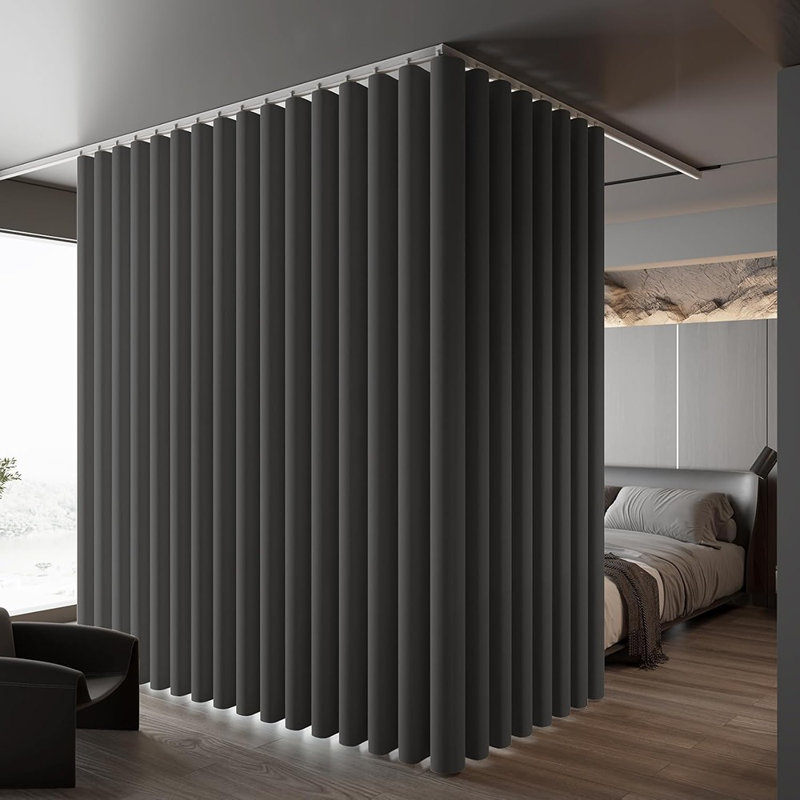 Room Divider Curtains Ceiling Curtain Track Set For Blackout And...
