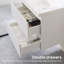 Meuble-lavabo flottant à double cuve-944914407