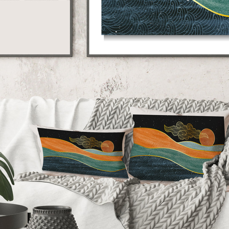 Housse de coussin et insert nature Sea Sea Sun, 18" x 18"