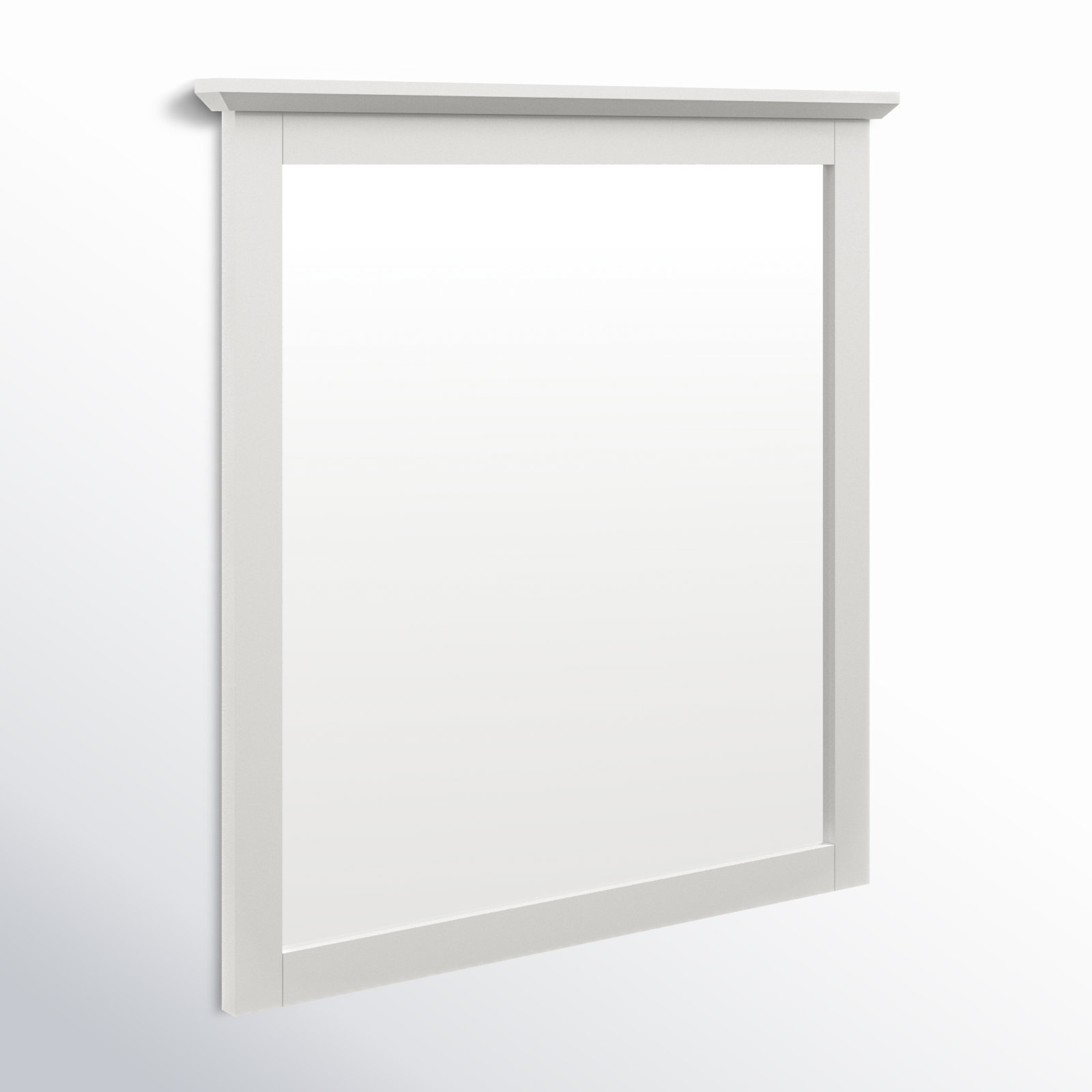 Monza 41" Mirror, Snowfall White