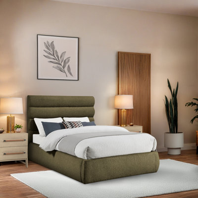 Lit en tissu Adam Boucle