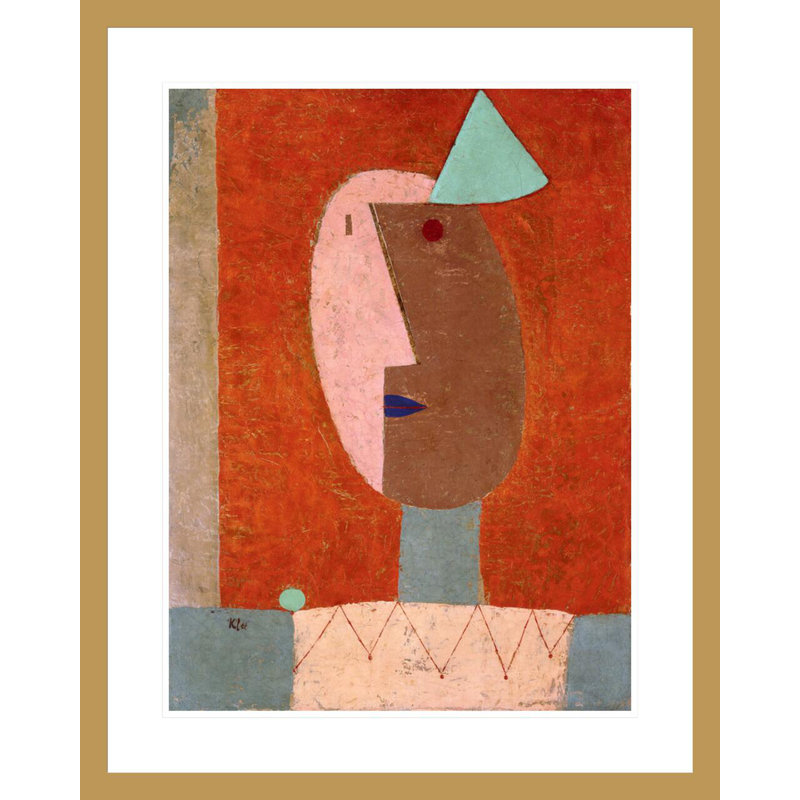 «Clown» par Paul Klee - impression giclée encadrée, 29,42 po H x 23,5 po L