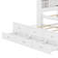 Lit plateforme double avec tête de lit, USB, lit gigogne et 3 tiroirs-458475468