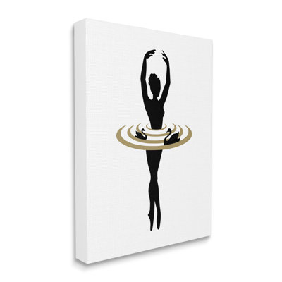 " Simple Ballet Ballerina Swan Dance Silhouette " by Atelier Posters