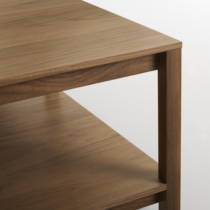 Open Plan Solid Wood Coffee Table, Walnut