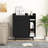  Floor Storage Cabinet Free Standing Cupboard Chest w/1 Drawer 2 Doors 3 Shelves