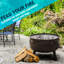 Bulle Round Steel Wood Burning Fire Pit
