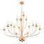 Grand lustre de style chandelier traditionnel / classique à 15 lumières de 39,37 po de largeur pour le salon et la salle à manger-1447253408