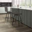 Tabouret de comptoir pivotant en similicuir
