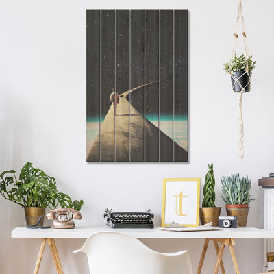 We Chose This Road My Dear by Frank Moth - Unframed Print on Wood -  Red Barrel Studio®, 0E6D598DB00340EE8E86042D5A8FB7F9