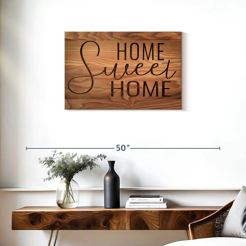 Plaque murale Home Sweet Home Family Typographie II, H 20 po x l 30 po