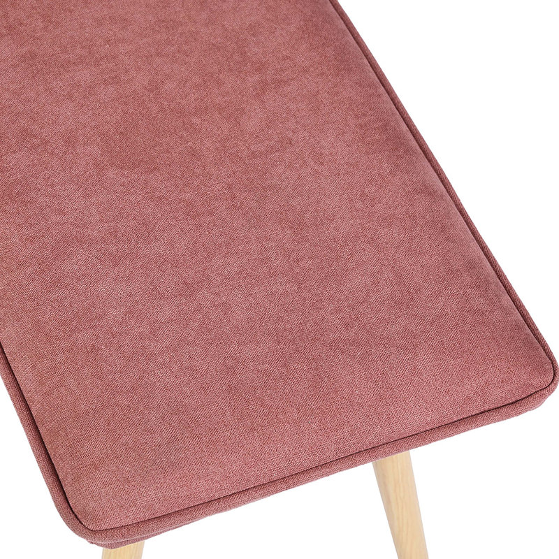 Banc rembourré Adulfo, Rouge
