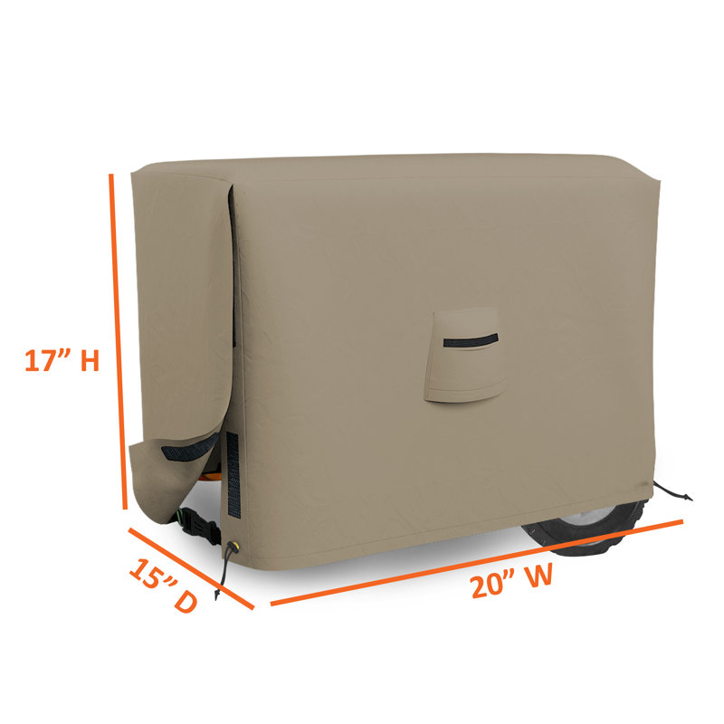 Outdoor Furniture Cover Cover, 43.2cm H x 50.8cm W x 38.1cm D, Beige