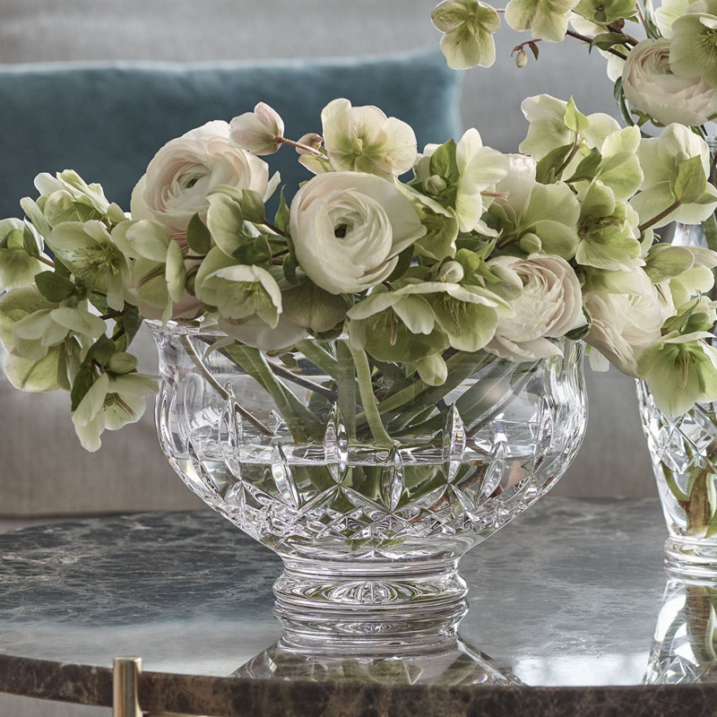 Lismore Footed Bowl, 7.7" H x 10" W x 10" D