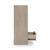 Labelle Five Drawer Oak Wood Chest In Chai