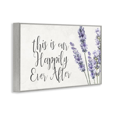 Happily Ever After Lavender Giclee Art, design by Kim Allen