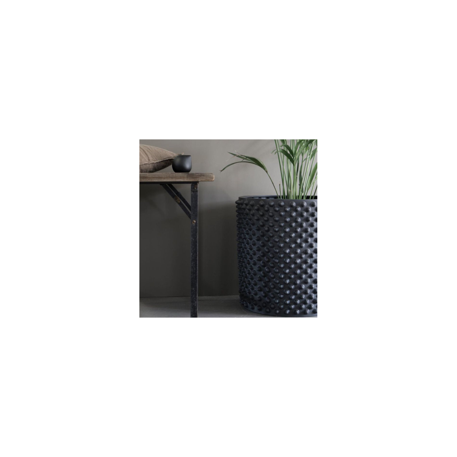 Cloudy Ceramic Pot Planter, 9.84" H x 11.81" W x 11.81" D, Gray